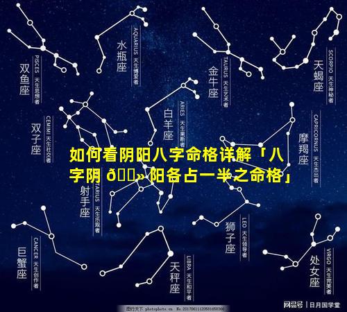 如何看阴阳八字命格详解「八字阴 🌻 阳各占一半之命格」